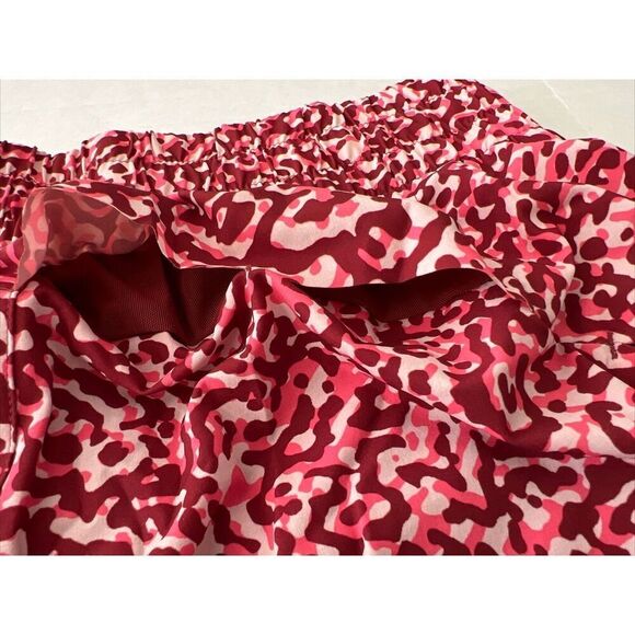 Athleta High Rise Mesh Racer Run 3" Short Sz Large Zip Pocket NEW! - Picture 9 of 16